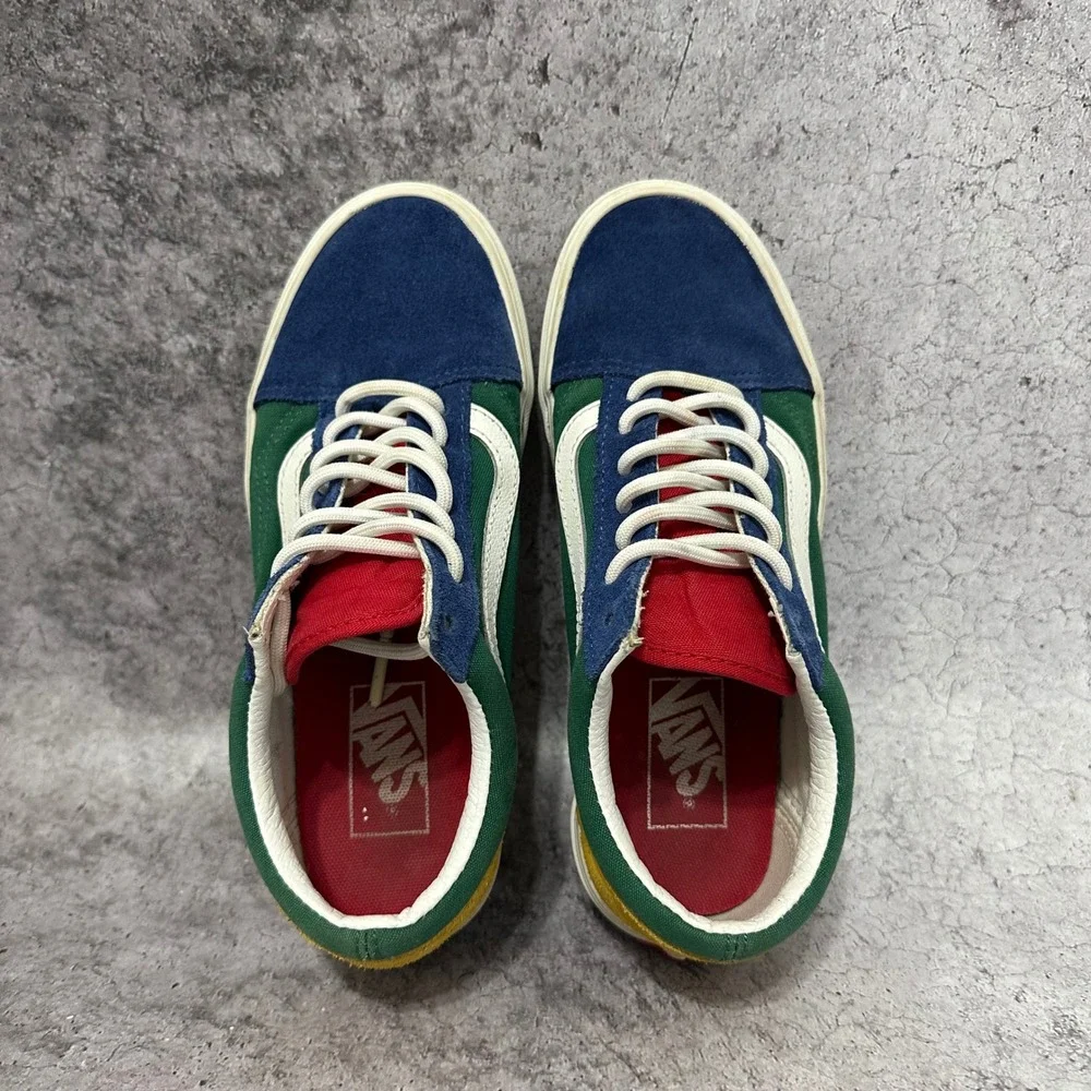 Vans Old Skool Sneakers Women 6.5 Multicolor Yacht Club Colorblock Canvas